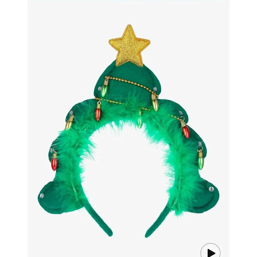 Two Kids Christmas‎ Headbands: Tree and Antlers party hats